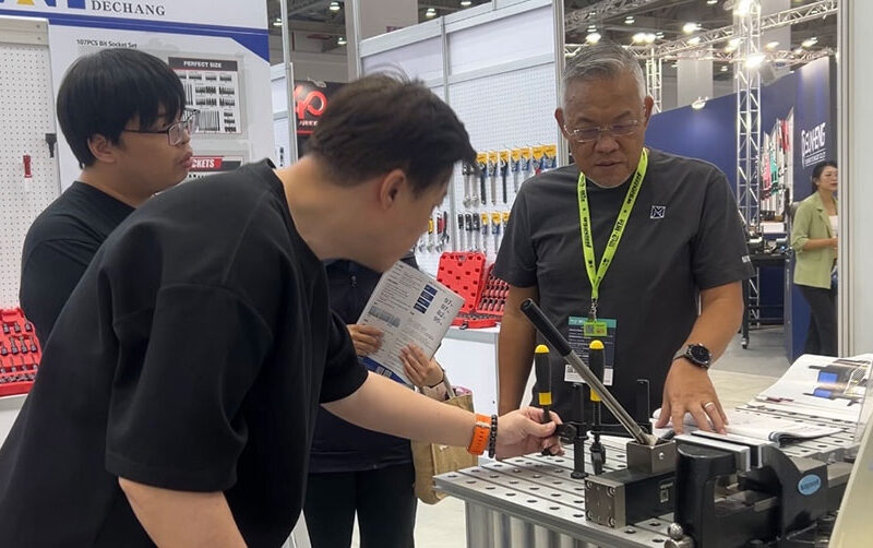 2025台灣國際五金工業展|來賓實際操作德國力格曼夾具系統